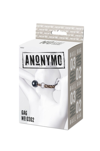 Anonymo - Леопардовый кляп-шарик, 4.5 см - sex-shop.ua